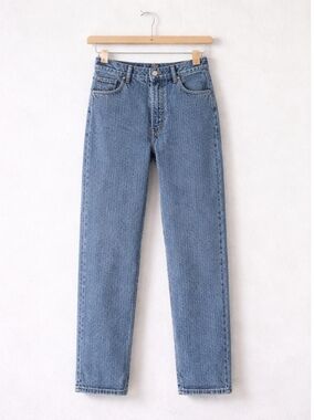 Nobody Denim High-Rise Textured Jeans | Waffle Denim | NWT | Size 8